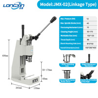 Machine de poinçonnage manuelle de précision à structure compacte de bureau avec mécanisme de réglage fin à roulement et pression réglable