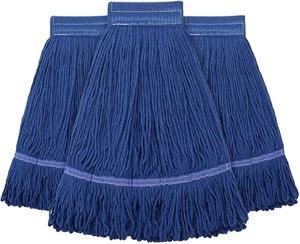 산업용 상업용 맞춤형 블루 6 인치 헤드밴드 루프 엔드 면 스트링 걸레 헤드 - Product Image 1