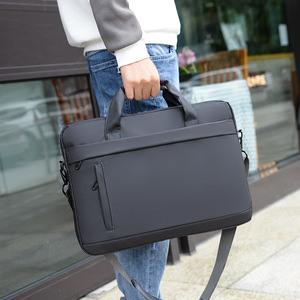 Sac pour ordinateur portable imperméable Oxford 15,6 pouces, sacoche d'affaires légère, sac à bandoulière, sac de travail de luxe pour hommes - Product Image 5