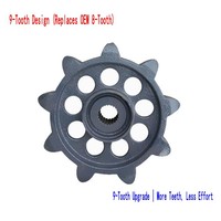 Roue motrice en fonte Yangma 70/82/85/880/1180 pour moissonneuse-batteuse, haute performance, 9 dents, augmentation de la vitesse