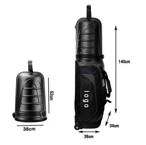 Tas <span class=keywords><strong>Travel</strong></span> <span class=keywords><strong>Golf</strong></span> nilon kustom tas <span class=keywords><strong>Travel</strong></span> <span class=keywords><strong>Golf</strong></span> Club dengan roda - Product Image 5