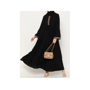 Derniers vêtements islamiques Abaya modeste pour femmes musulmanes Abaya en tissu polyester - Product Image 3