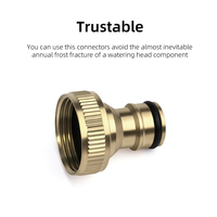 Connecteur fileté pour tuyau d'arrosage en laiton, 1 pièce, raccords rapides pour tuyau d'arrosage, connecteur pour robinet d'eau