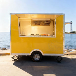Remolque Comercial Vintage para Comida, Carrito <span class=keywords><strong>de</strong></span> Hot Dogs, Pizza, Café, Dulces, Camión <span class=keywords><strong>de</strong></span> Comida Callejera con Cocina Completa - Product Image 1