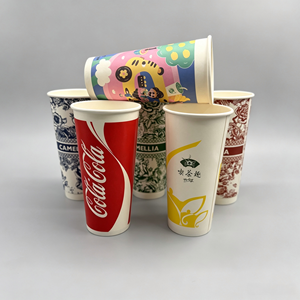 Gobelet en papier épaissi avec revêtement PE, écologique, imperméable, impression personnalisée, pour les entreprises de boissons à fort volume, commande en gros - Product Image 1
