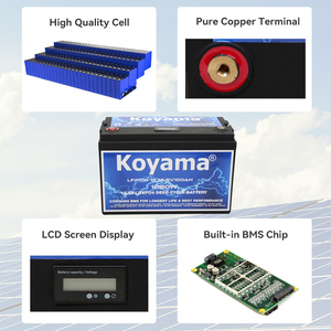 Batterie 24V 100Ah, cellules neuves de qualité A, BMS, lithium fer phosphate, solaire, pour bateau - Product Image 4