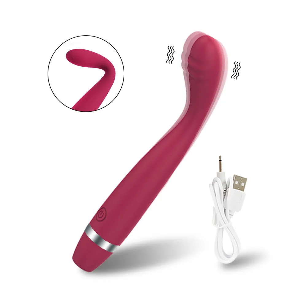 Adult Female USB rechargeable G spot clitoris vagina dildo massager tools vibrating sex toys for women vibrator machine