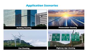 โดรนทำความสะอาด Jiusi D15R ประสิทธิภาพสูง แรงดันสูง สำหรับแผงโซลาร์เซลล์, ผนังกระจก, หน้าต่าง, หลังคา - Product Image 6