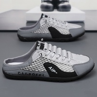Mules d'été respirantes en maille à bout fermé pour hommes – Chaussures tendance avec talon couvert
