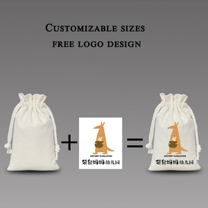 Factory Custom High Quality <b>Recyclable</b> Cotton Canvas Drawstring <b>Bag</b> with White Muslin for Jewelry and Dust Cover Use - Product Image 2