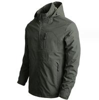 Logo personnalisé automne couleur unie veste à capuche imperméable coupe-vent randonnée en plein air veste Softshell pour hommes