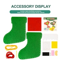 Kits de Bricolage de Noël en Feutre pour Enfants : Chaussettes de Noël à Coudre, Jouets Éducatifs et Décorations en Feutre pour Enfants (Vente en Gros)