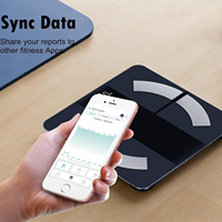 Balance connectée intelligente OEM 180 kg avec analyse de la composition corporelle et Bluetooth, balance électronique numérique pour salle de bain