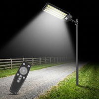 Projecteur solaire tout-en-un pour parking, éclairage de grande surface, lampadaire LED pour la sécurité des propriétés commerciales