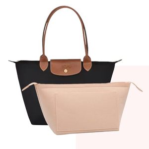 Organizador de Bolso de Fieltro con Múltiples Bolsillos, Inserto para Bolso de Mano, Tamaño Personalizado, Compatible con Bolsos Tote Longchamp, Desmontable, Moderno, OEM ODM - Product Image 4