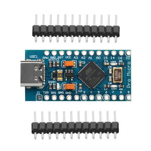 Pro Micro ATMEGA32U4 5V/16MHZ Module With the Bootloader for <strong>arduino</strong> MINI USB/Micro USB/TYPE-C with 2 Row Pin Header for <strong>arduino</strong> - Product Image 1