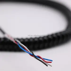 Sıcak satış bükümlü çift PUR kılıf 8 çekirdek küçük spiral kablo