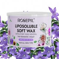Logotipo personalizado 368G Lavanda Miel Depilación Cera suave liposoluble Depilación indolora Cera depilatoria para cara Piernas