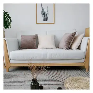 Innermor Chenille solid Cushion Cover soft Pillow Case modern decorative Pillow cover For sofa bed car seat 45x45 ready made