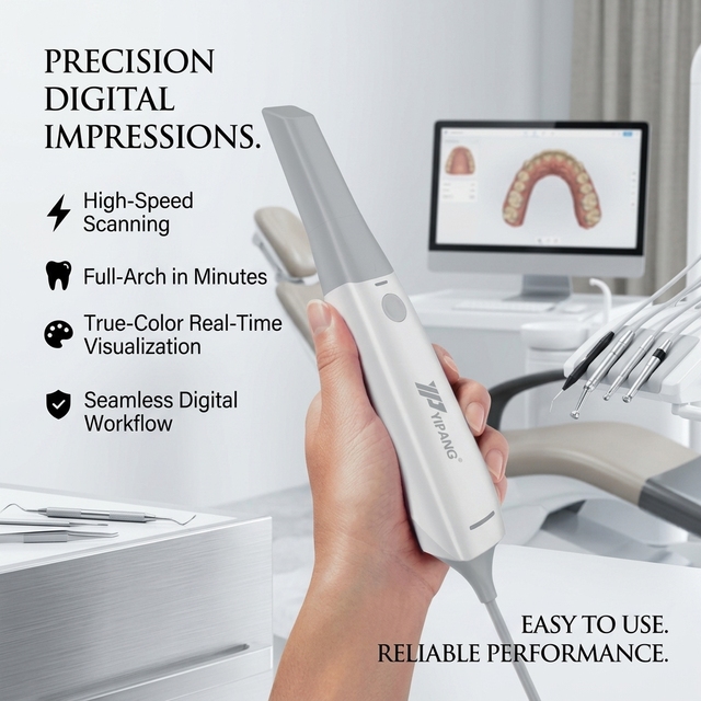 High Accuracy Digital Intraoral 3D Scanner CAD CAM Compatible Oral Scanning Device for Dental Restoration Clinic Use