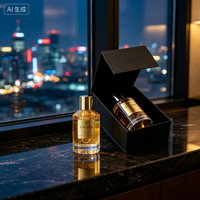 Diffuseur de parfum en rotin personnalisé avec logo pour homme, parfum boisé longue durée, coffret cadeau noir de luxe, vente en gros, marque privée