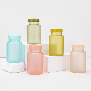 Bouteille en PET mat de 120 ml de qualité alimentaire avec bouchon à vis pour capsules, comprimés de calcium, vitamines, bonbons, poudre, gommes - Product Image 6