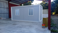 Maison préfabriquée en conteneur de 20 pieds, prête à être expédiée, maison modulaire, petite maison, maisons préfabriquées modernes, bureau détachable, camping, boutique