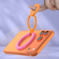 Nouveau support de téléphone tendance, support à anneau pliable en trois parties pour iPhone 18, support magnétique portable en métal pour Samsung