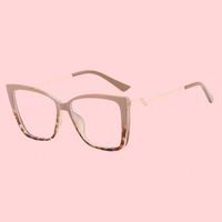 Lunettes unisexes anti-lumière bleue œil de chat carrées, monture optique pleine monture personnalisée avec verres plats
