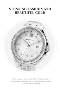 Nouvelle montre pour femme, Orologio Uhr, montre-bracelet <span class=keywords><strong>de</strong></span> luxe avec diamants, élégante, cadeau pour femme, Reloj, minimalisme, montres à quartz pour femmes - Product Image 5