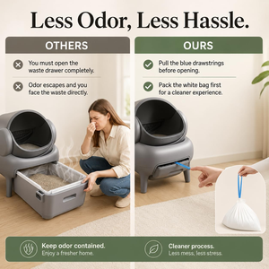 Replaced Trash Bags-6 Rolls 120 Packs ELS PET <b>Cat</b> <b>Litter</b> Box Waste Bag for ELS PET Automatic Self-Cleaning <b>Cat</b> <b>Litter</b> Box - Product Image 5