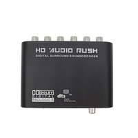 Decodificador de Audio Spdif Coaxial a RCA DTS AC3, amplificador óptico Digital, convertidor analógico, aumento de Audio HD, 5,1 canales