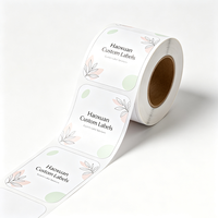 Étiquettes d'emballage pour thé aux herbes Haoxuan OEM, film PP blanc mat, autocollants imprimés imperméables pour sachets et bocaux