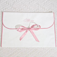 Sac enveloppe en toile de coton de luxe, recyclable, avec logo personnalisé, pour vêtements, sacs à main, livres, emballages, cadeaux, rangement de cheveux, avec sangles