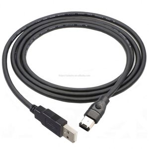 สาย<span class=keywords><strong>1394</strong></span> IEEE สายไฟเบอร์ <span class=keywords><strong>Firewire</strong></span> 6 PIN ตัวเมียไปยัง USB สายอะแดปเตอร์2.0 am สำหรับกล้องดิจิตอล - Product Image 1