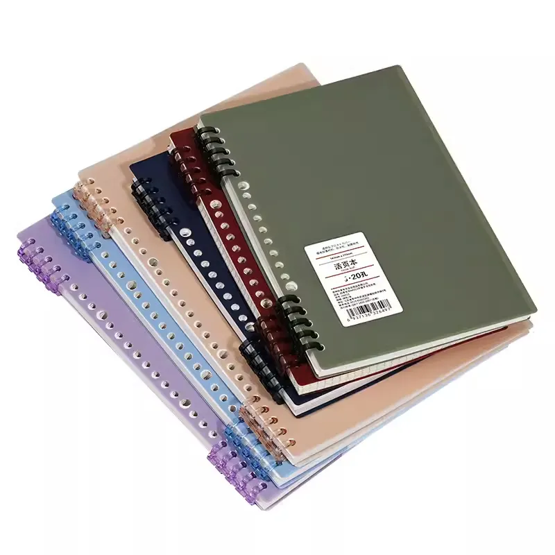GL OEM A5 B5 Caderno De Folhas Soltas دفتر بغلاف حلزوني بسيط ورائع المظهر