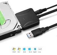 Cable adaptador USB 3.0 a SATA de 3.5 pulgadas para HDD/SSD, con revestimiento de PVC y blindaje trenzado, para aplicaciones de PC, convertidor SATA, en stock.