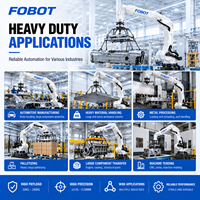 Bras robotisé industriel FOBOT MB150-3200, charge utile de 150 kg, portée de 3200 mm, 6 axes, manipulateur servo-électrique pour le chargement de machines