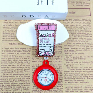 <b>Nurse</b> <b>Watch</b> Silicone Cover Brooch Fob Pocket <b>Watch</b> Badge Reel Clip-on Hanging Lapel <b>Nurse</b> Student Christmas Gift - Product Image 3