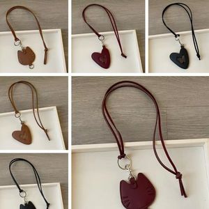 Mini collar de bolso de decoración de cuero PU con correa larga cadena ajustable Mini collar accesorios de joyería regalo Popular creativo - Product Image 1