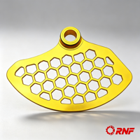 Protection de disque de frein avant compatible avec la moto tout-terrain électrique Sur-Ron Light Bee X, ensemble de pièces durables en aluminium CNC alvéolé