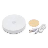 Lampe murale rechargeable par USB CCT 2X6 LED sans fil avec détecteur de mouvement PIR, veilleuse pour chambre à coucher, escaliers, armoire, éclairage