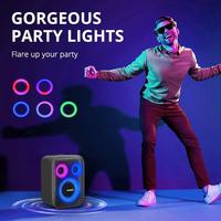 Speaker Pesta Portabel HALO 200 Baru, Speaker Portabel Super Bass, Bluetooth, LED, Subwoofer Pintar, Speaker FM dengan Mikrofon