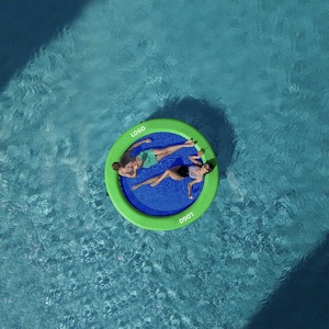 8FT <strong>Inflatable</strong> Water Hammock <strong>Floating</strong> Dock <strong>Round</strong> <strong>Floating</strong> Ring for Multiple People - Product Image 2
