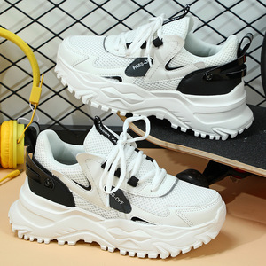Chaussures respirantes et amortissantes, Zapatillas, baskets augmentant la taille, chaussures de tennis décontractées pour femmes, style basket, chaussures épaisses d'automne - Product Image 2