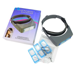 MG81007-B 1.5x-3.5x Optische Glazen Lens Hoofdband Vergrootglas Dubbele Lens Head-Gemonteerde <span class=keywords><strong>Loupe</strong></span> Vergrootglas - Product Image 1