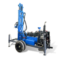 Machine portative de forage de puits d'eau de 300m équipement de forage de forage plate-forme de forage de 300m pour la construction de puits