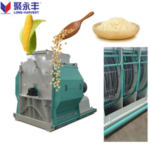 New Best Factory Price 2ton/h 15KW Stainless Steel Animal Feed Industrial Equipment Corn Grain Blades Hammer Mill <strong>Crusher</strong> - Product Image 1