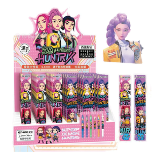 Stylo <span class=keywords><strong>Gel</strong></span> K-POP Demon Hunters Girl Group Blind Box - Stylo <span class=keywords><strong>Gel</strong></span> à Cliquet pour Étudiants - Product Image 1
