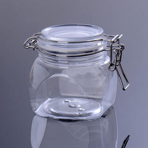 Faible QUANTITÉ MINIMALE DE COMMANDE clair 350ml rond en plastique <span class=keywords><strong>kiner</strong></span> pot pour sel de bain beurre pour le corps du visage boue - Product Image 1